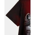 thumbnail image 4 of Men's Wolf Family 3D Printed T-shirt-Short Sleeve, round Neck, Light and Comfortable, Red Wolf Pattern Design, Summer Outdoor Casual Activity Clothing, 4 of 6