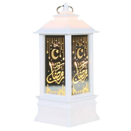 

Famure Wooden LED Night Light Islam Muslim Eid Mubarak Ramadan Decorative Lamps-Craft Lantern for Festival Party Supplies Home Bedroom Decor DIY Gifts