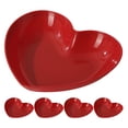 thumbnail image 1 of Bandeja de corazón de 5 piezas para aperitivos, reutilizable, para guardar frutas, para servir frutas, postres y uso doméstico., 1 of 6