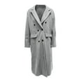 thumbnail image 5 of BDPORKAS Trench Coat Women Warm Double Breasted Wool Pea Coat Trench Coat Jacket, 5 of 5