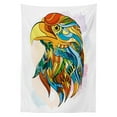 thumbnail image 3 of Ambesonne Eagle Tablecloth Rectangular Table Cover, Oriental Animal, 52"x70", Multicolor, 3 of 4