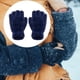thumbnail image 5 of Guantes sin s unisex, con puños elásticos Antideslizante Invierno Cálido Suave Medio Guantes para Unisex Otoño , Azul oscuro Hugo guantes de medio dedo, 5 of 9