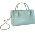 thumbnail image 3 of POINTERTECK Ladies Monochrome Single Shoulder Messenger Bag Texture Decoration Square Bucket Handbags, 3 of 4