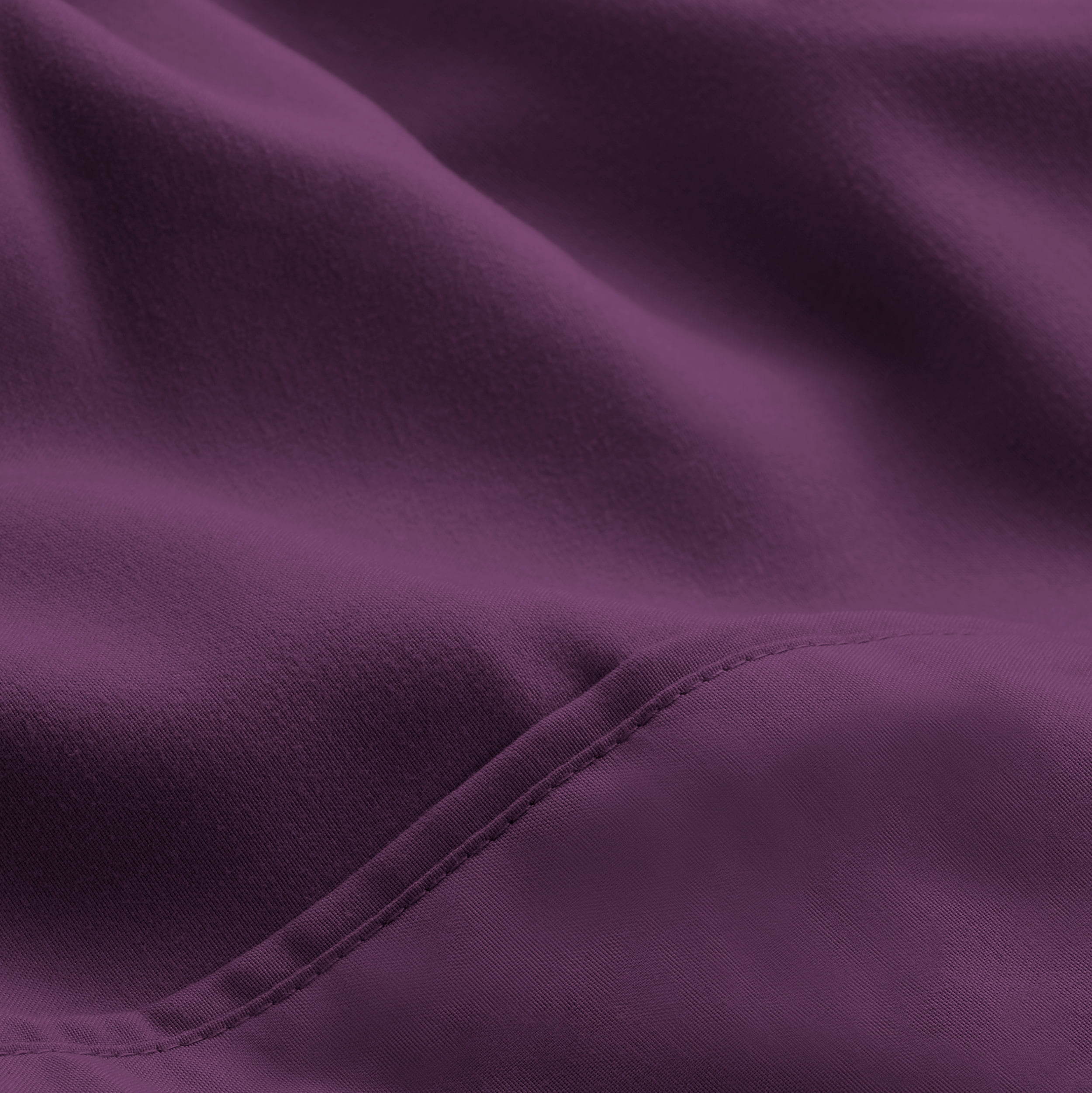 "Bare Home Plum 5 Piece Bed in a Bag Comforter Set with Sheets, Twin XL"
