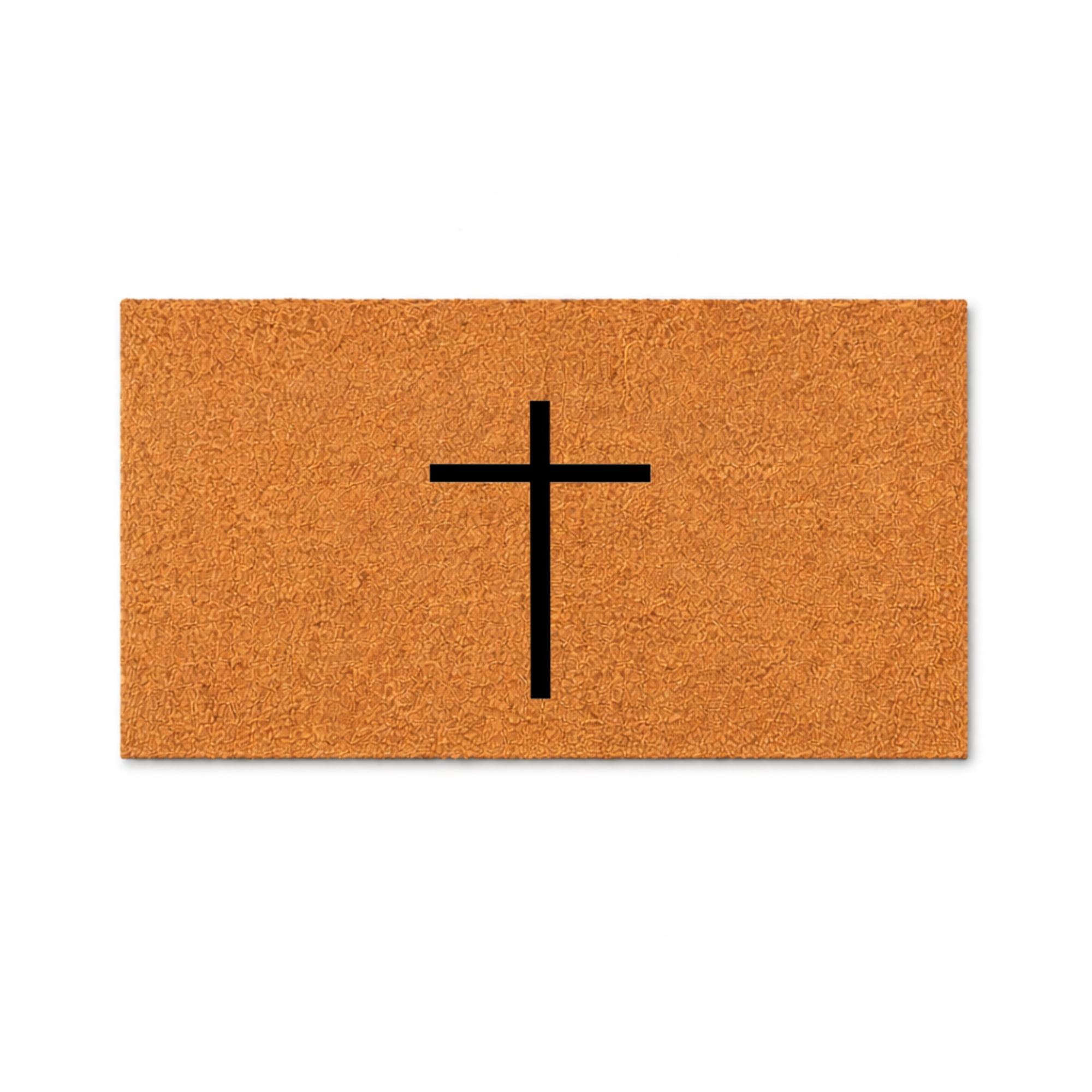 Cross Design Doormat, Outdoor Entryway Welcome Mat (18x30 inches) WoodByStu 5181