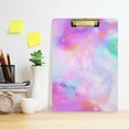 thumbnail image 5 of FMSHPON Marble Galaxy Tie Dye Printing Clipboard Hardboard Wood Nursing Clip Board and Pull for Standard A4 Letter 13x9 inches, 5 of 7