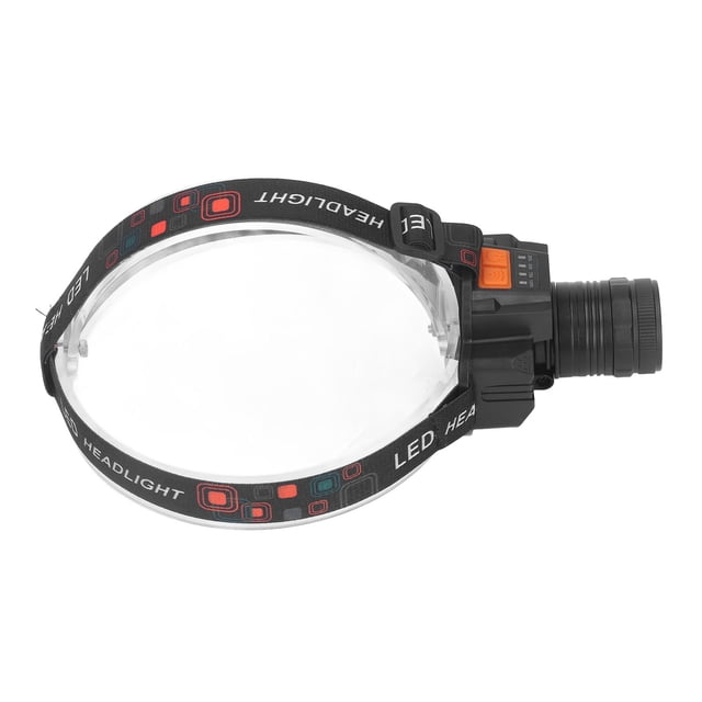 Lámpara para la Cabeza Al Aire Libre USB Recargable 3 Modos de Luz Lente LED 1500 Lentineta de Cabeza para Pesca de Campamento de Emergencia