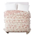 thumbnail image 6 of The Pioneer Woman Agatha Floral Gauze Quilt, Full/Queen, Rose Herb Pink, Reversible Bedding, 6 of 9