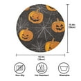 thumbnail image 3 of 15.4" Round Placemat Set of 1 Polyester Fabric Place Mats Non-Slip Dining Kitchen Table Mats for Kitchen Party Decor Pumpkins and Spider Web, 3 of 5
