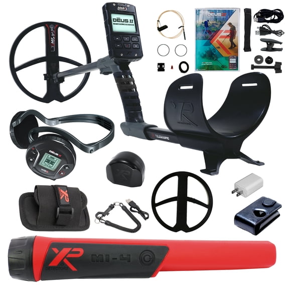 XP DEUS II Fast Multi Frequency Metal Detector with 11" FMF Search Coil w/MI-4