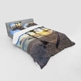 thumbnail image 3 of Ambesonne Tropical Bedding Set 3 Pcs, Paradise Beach Palms, Twin XL, Multicolor, 3 of 3