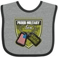 thumbnail image 3 of Inktastic Proud Military Son Boys Camo Flag Boys Baby Bib, 3 of 4