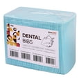 thumbnail image 2 of 125pcs(1 Bag) 13"x18" Blue Disposable Dental Bibs,Waterproof Resistant Napkin, 2 of 5