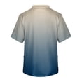 thumbnail image 4 of Domuza Scrub Tops Men Gradient Tie-Dye Short Sleeve V Neck Caregiver Uniform Plus Size Comfy Soft Medical Scrub Tops with 3 Pockets White S, 4 of 4