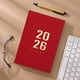 thumbnail image 1 of Planificador de horarios 2026 con notas de fecha Libro de horarios en papel, 1 of 6