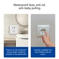 thumbnail image 5 of RUISINERY Weatherproof Outlet Covers 86 Type Receptacle Protectors Waterproof Plugs Covers for Bathroom Switches Socket Panel Box, 5 of 8