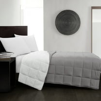 Well Being Soft Gray Weighted Microfiber Reverse to Sherpa Blanket, 48 x 72, 15lbs