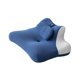 thumbnail image 4 of Cubierta de almohada de almohada cara hacia abajo cubierta lavable ergonómica suave con cojín de soporte de reposo en cuello para ver películas Azul oscuro, 4 of 8
