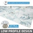 thumbnail image 4 of Drymate XL Dish Drying Mat, Oversized (19”x24”), Low-Profile, Super Absorbent, Quick Dry Fabric, Waterproof & Slip-Resistant, for Kitchen Counter, Trimmable, Easy to Clean (USA Made)(Light Blue), 4 of 7