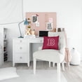 thumbnail image 4 of Letter B Initial Monogram - Maroon and White Fabric Decorative Pillow, 4 of 4