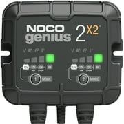NOCO GENIUS2X2 2-Bank 4A (2A/Bank) 6V/12V Smart Battery Charger and Maintainer