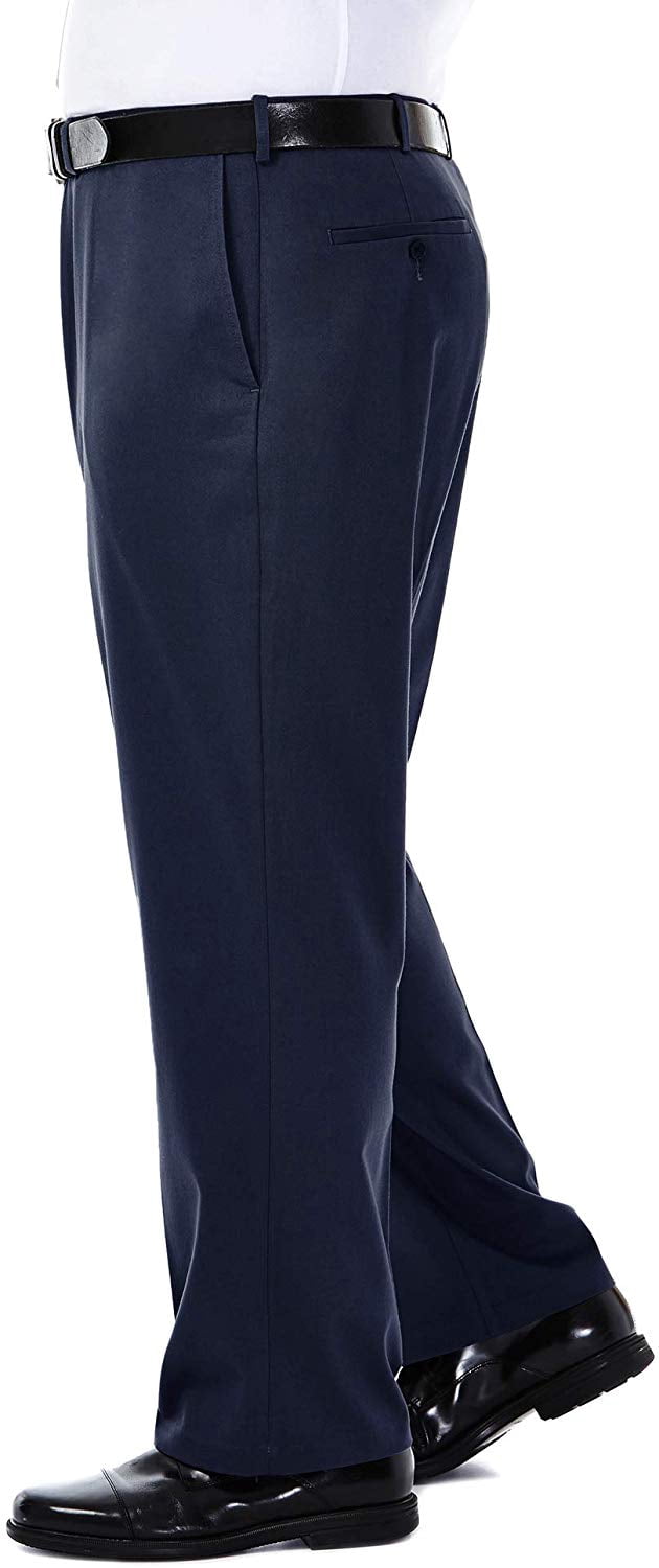 Haggar Men's Big & Tall Premium No Iron Khaki Classic Fit Pant (44W x 29L - 56W x 30L)