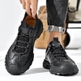 thumbnail image 6 of Mens Casual Hiking Shoes Outdoor Breathable Sneakers Lightweight Oxfords Anti-slip Climbing Shoes Black 10 UK, 6 of 7