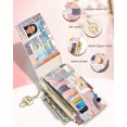 thumbnail image 5 of Gemfits Credit Card Holder Wallet for Women ardholder Wallets Organizer Purse Girly Aesthetic Cute Small for Ladies Teen Girls,Collage Text, 5 of 6