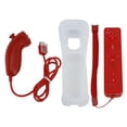 thumbnail image 1 of Mando a distancia inalámbrico + Nunchuck con funda de silicona Accesorios para consola de juegos Nintendo Wii Color:Rojo, 1 of 2