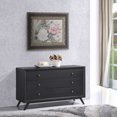 thumbnail image 3 of Modern Contemporary Wood Dresser, Black Wood, 3 of 3