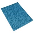 thumbnail image 3 of Ficarrico Alfombrilla antideslizante para tazas, diseño de granos de café, barra de escritorio, almohadilla de PVC para filtrado de drenaje de agua, color azul, 3 of 8