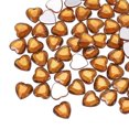 thumbnail image 1 of 60 Pcs Rhinestone de Corazón Acrílico 12mm Pegatinas de Gemas de Plástico para Manualidades, Café Oscuro, 1 of 1
