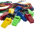thumbnail image 5 of GOGO 10 Pcs Plastic Whistles with Breakaway Lanyard Sports Coach Halloween Party Noise Makers, 5 of 6