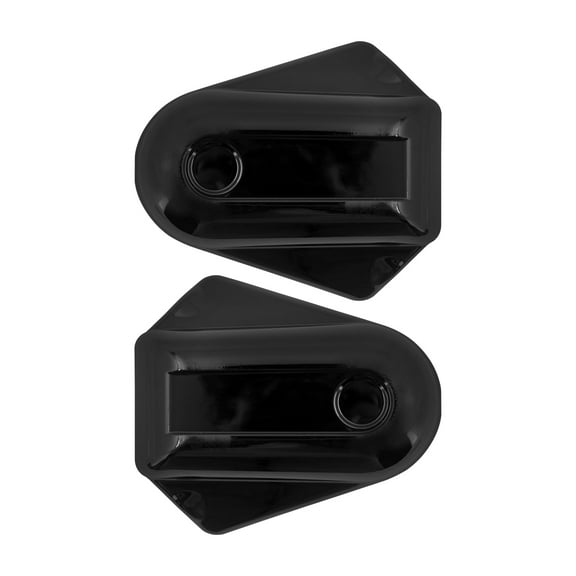 2X Black Rear Axle Swingarm Covers Caps Fit For Harley Softail FLS FXS 2008-2017