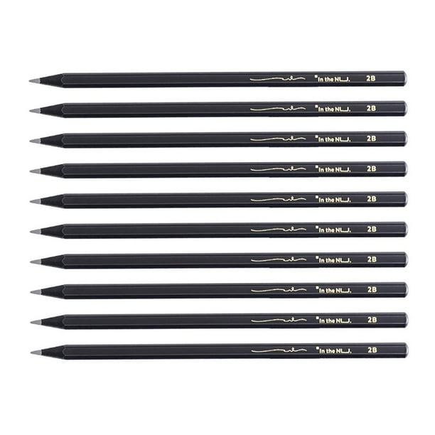 10x lápices de madera para escribir, suministros de pintura artística, lápices de grafito antirotura, bolígrafos para dibujar para escritura de arte, 2B