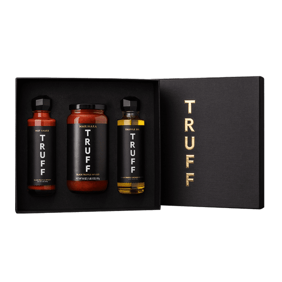 TRUFF Truffle Lovers Pack - TRUFF Hot Sauce, TRUFF Oil, and TRUFF Black Truffle Pomodoro Pasta Sauce - Truffle Hot Sauce Gift Pack of 3 bottles