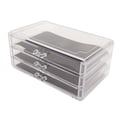 thumbnail image 2 of Acrílico Transparente De 3 Cajones, Almohadillas Negras Extraíbles, Organizador De Maquillaje De 3 Cajones Para El Hogar ANGGREK Acrylic Makeup Organizer Drawers, 2 of 8