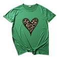 thumbnail image 2 of OKBOP Blue Tops for Women,New Fashion Short Sleeve Casual Love Leopard Printed Loose T-Shirt Womens Blouses And Tops Dressy Big Sister Shirt, 2 of 3