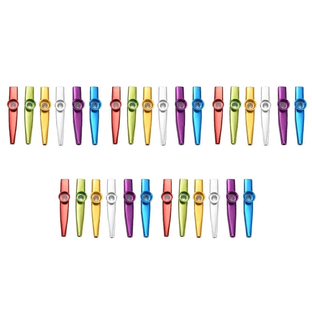 30x Metal Kazoo Musical Instruments Good Companion for A Guitar Ukulele Great Gift for Kids Music Lovers