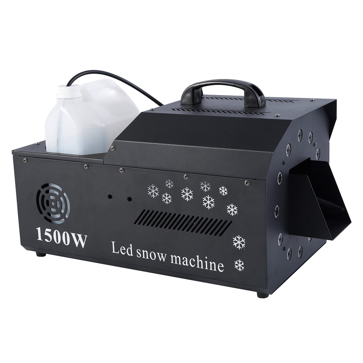 TCFUNDY 1500W LED Snow Machine High Output Snowflake Maker DMX512 RGB 3in1 w/ Wireless Remote Stage Atmospheric Effect