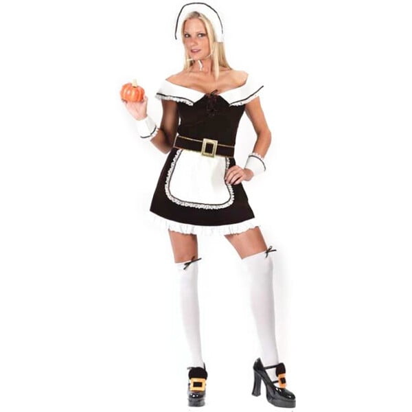 Adult Sexy Pilgrim Girl Costume Walmart.com