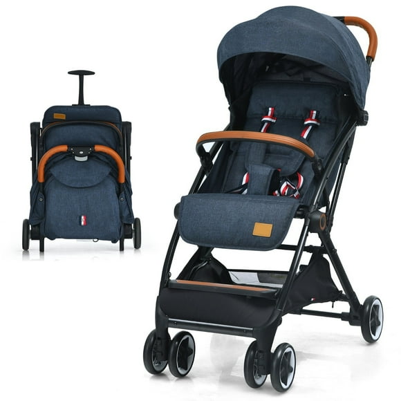 Cochecito de Bebé Plegable Costway Azul 41 x 72 x 96,5 cm
