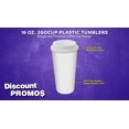 thumbnail image 3 of 16 oz. 2GoCup Plastic Tumblers - 10 pack - White, 3 of 5
