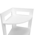 thumbnail image 2 of White Three-Level - Store Small Items - Apartment Corner - Space-Saving Design, 2 of 4