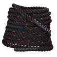 thumbnail image 3 of Lipstore Battle Rope 29.53ft Jumping Rope Training Equipment for Outdoor Gym Exercise black and red, 3 of 8