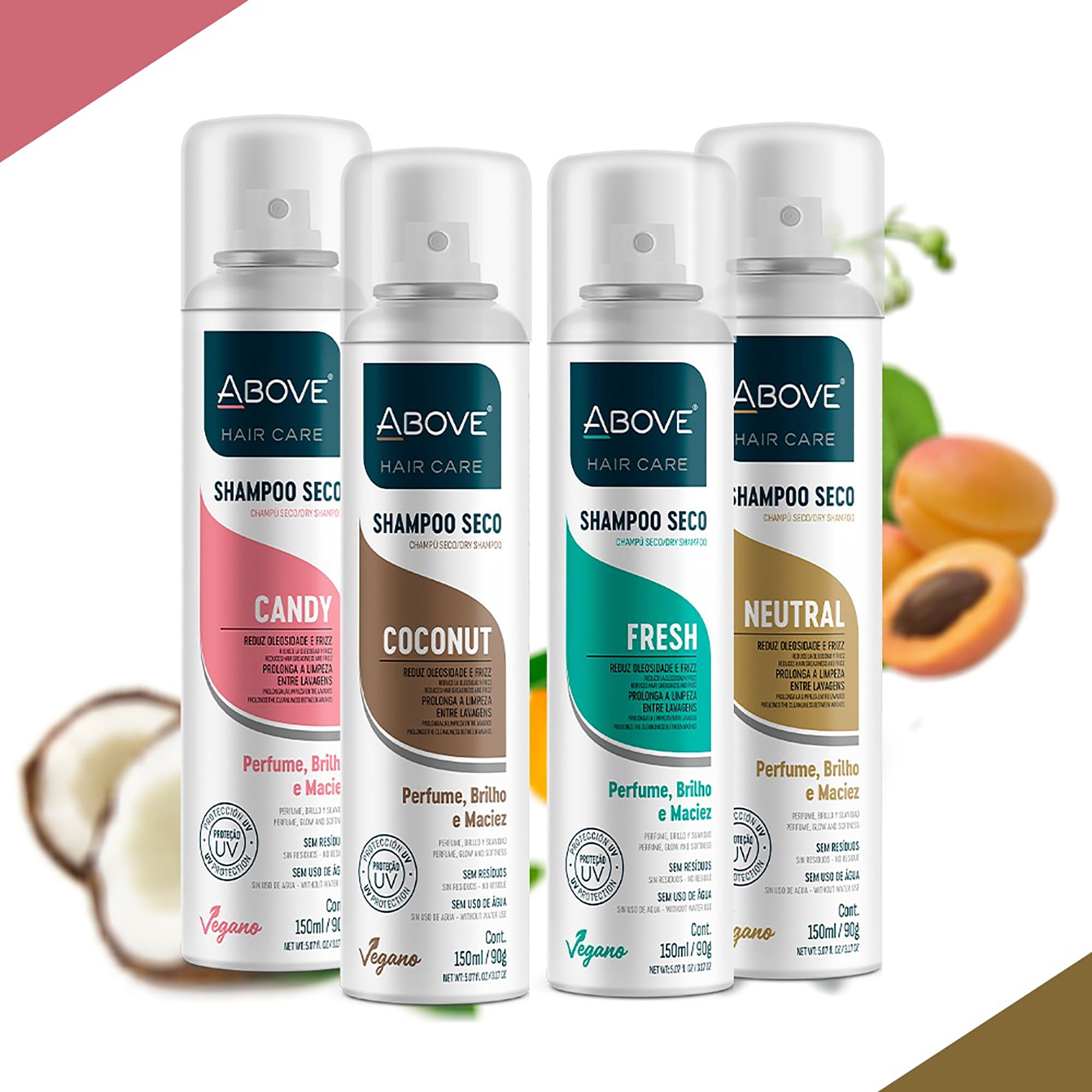 ABOVE Dry Shampoo Value Pack, Volumizing Hair Products, 4 Pcs
