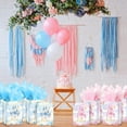 thumbnail image 6 of 30 Pcs Princess Prince Party Favor Bags with Handles Tissue Paper, Blue and Pink Castle Candy Goody Treat Bag Party Supplies for Girls Boys Gender Reveal Baby Shower Birthday Gift, 6 of 6