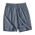 thumbnail image 5 of Men Cargo Shorts Pack Men's Athletic Shorts Plus Size Elastic Waist Drawstring Running Shorts, Summer Lightweight Breathable Short Pants with Pockets Gray XXL, 5 of 7