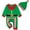 Green, variant on 0-18M Infant Baby Boy Girl One Piece Cotton Christmas Outfit Long Sleeve Xmas Santa Claus Elf Cosplay Costumes Romper Jumpsuit Overall Clothes + Hat