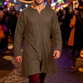 thumbnail image 6 of Qiyinn Men's Long Sleeve Button Down Shirt | Casual Fashion Collared Shirt for Daily Wear, Party, Costume, 6 of 7